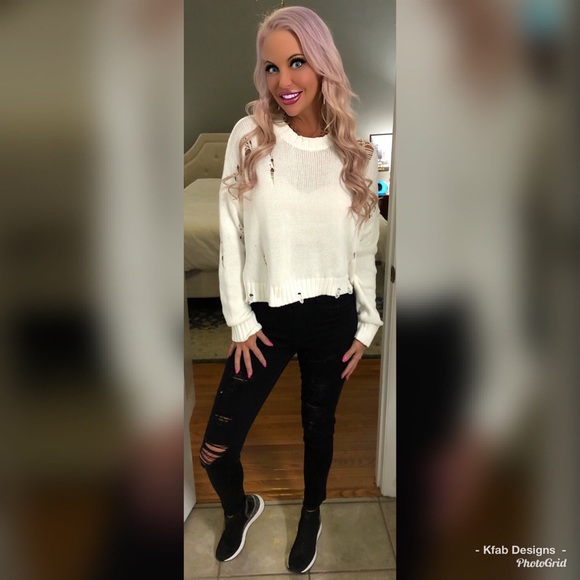 ❤️LAST 1! ⚡️Stretchy High Waist Distressed Jeans! - Picture 7 of 8